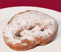 .Pfannkuchenbrezel Pflaumenmus.